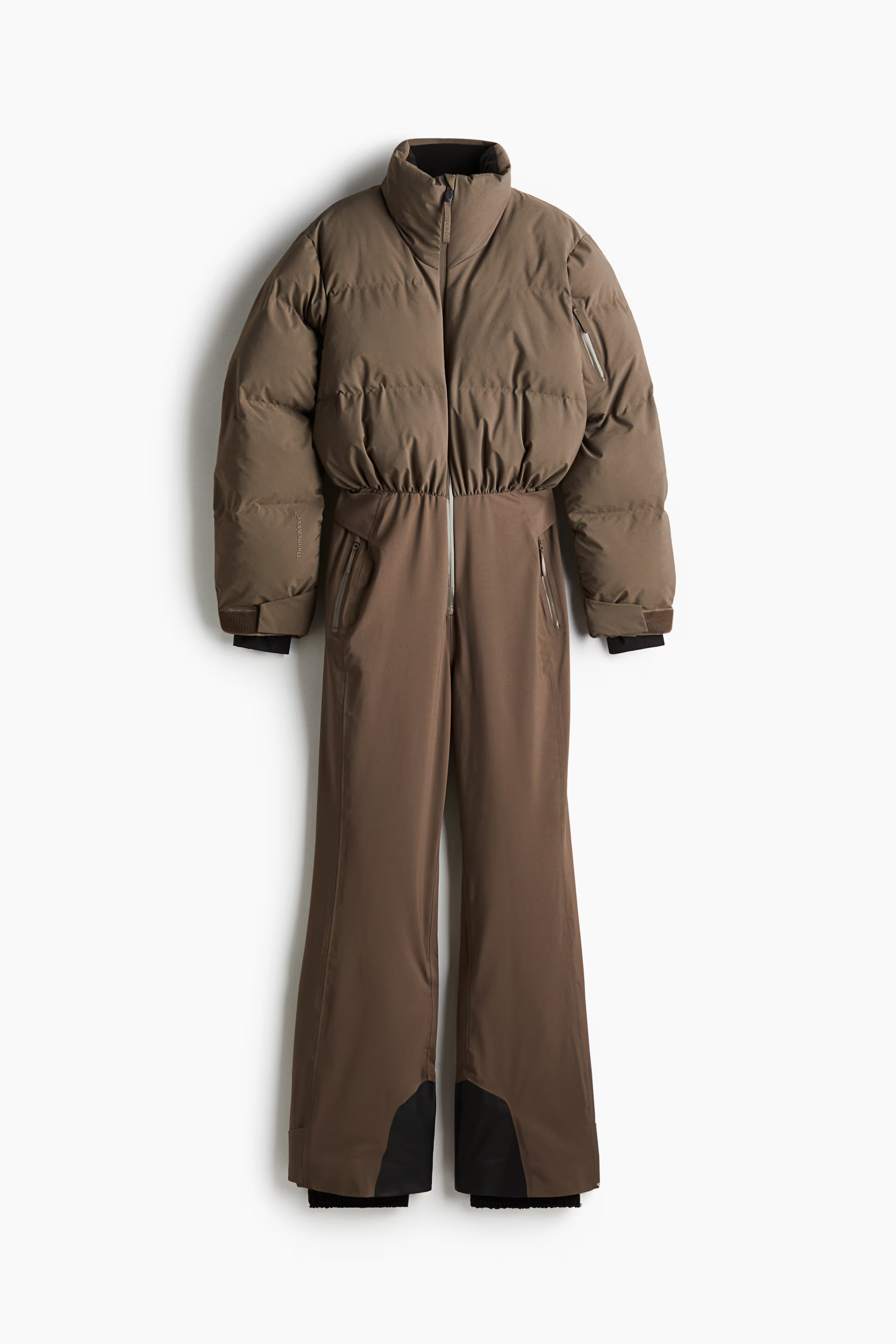 Padded Ski Jumpsuit in ThermoMove™ - Brown - Ladies | H&M US | H&M (US + CA)
