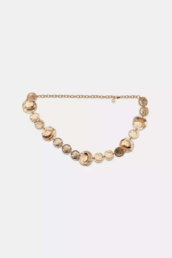 METALLIC MEDALLION BELT | Zara UK