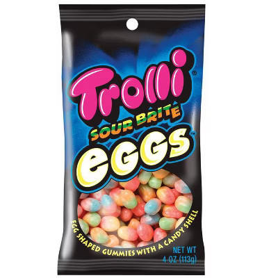 Trolli Sour Brite Eggs Sour Gummi Candy 4 oz (Case of 12) | Target