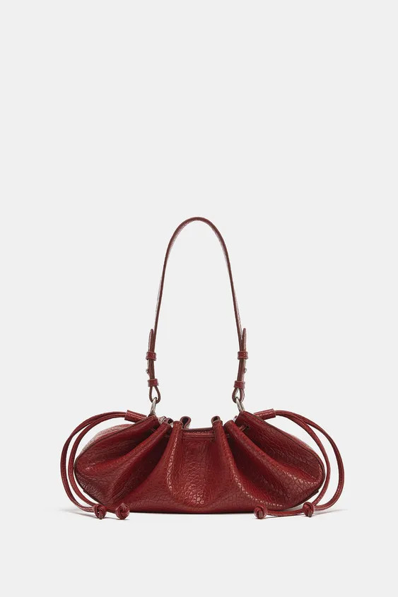 L\u00c4NGLICHE, GERAFFTE SCHULTERTASCHE | Zara DE