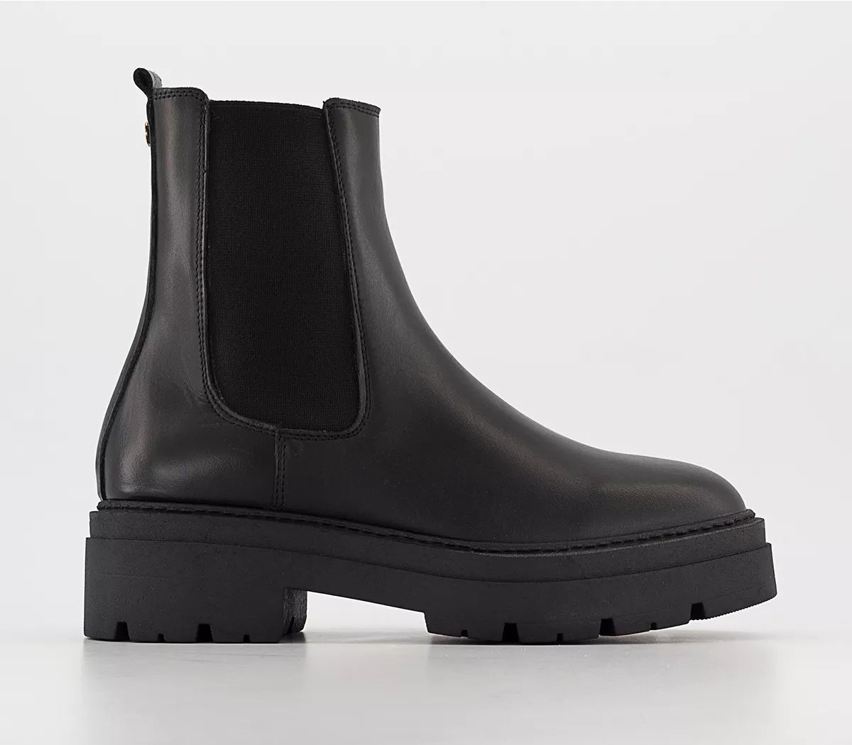 Office
								Ace Cleat Sole Chelsea Ankle Boots
								Black Leather | OFFICE London (UK)