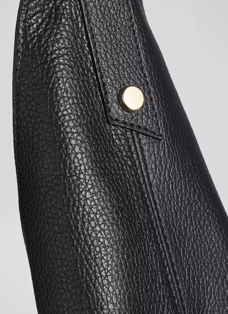 Soula Black Leather Slouchy Shoulder Bag | L.K. Bennett (UK)