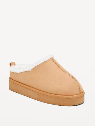 Faux-Suede Sherpa Lined Platform Mule Boots for Girls | Old Navy (US)