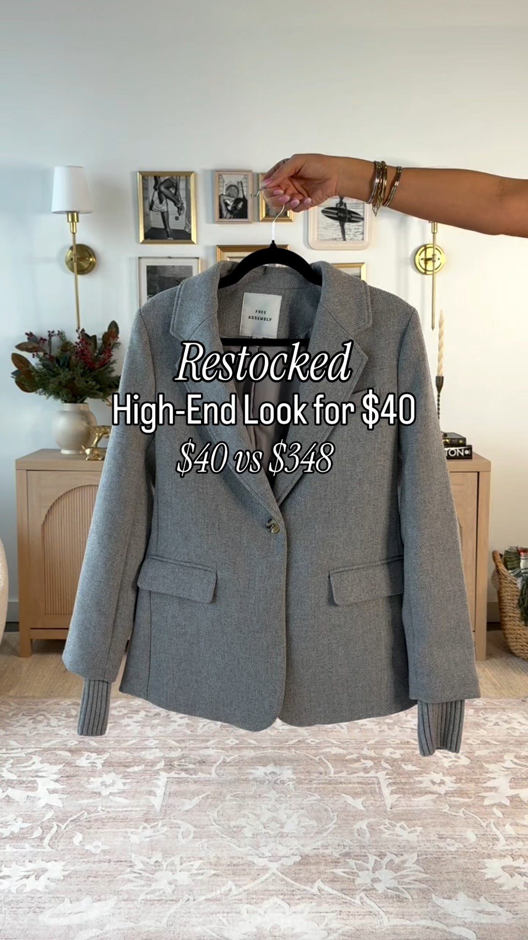 Fully Restocked!!!!! 
The perfect blazer that is $40 and is a designer look for less - size small 
Tee- small 
Jeans- 2 tall (medium) 

#LTKSeasonal #LTKOver40 #LTKU #LTKFindsUnder50 #LTKTall #LTKHoliday