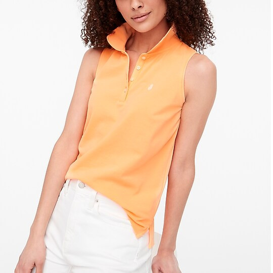 Sleeveless critter piqué polo shirt | J.Crew Factory