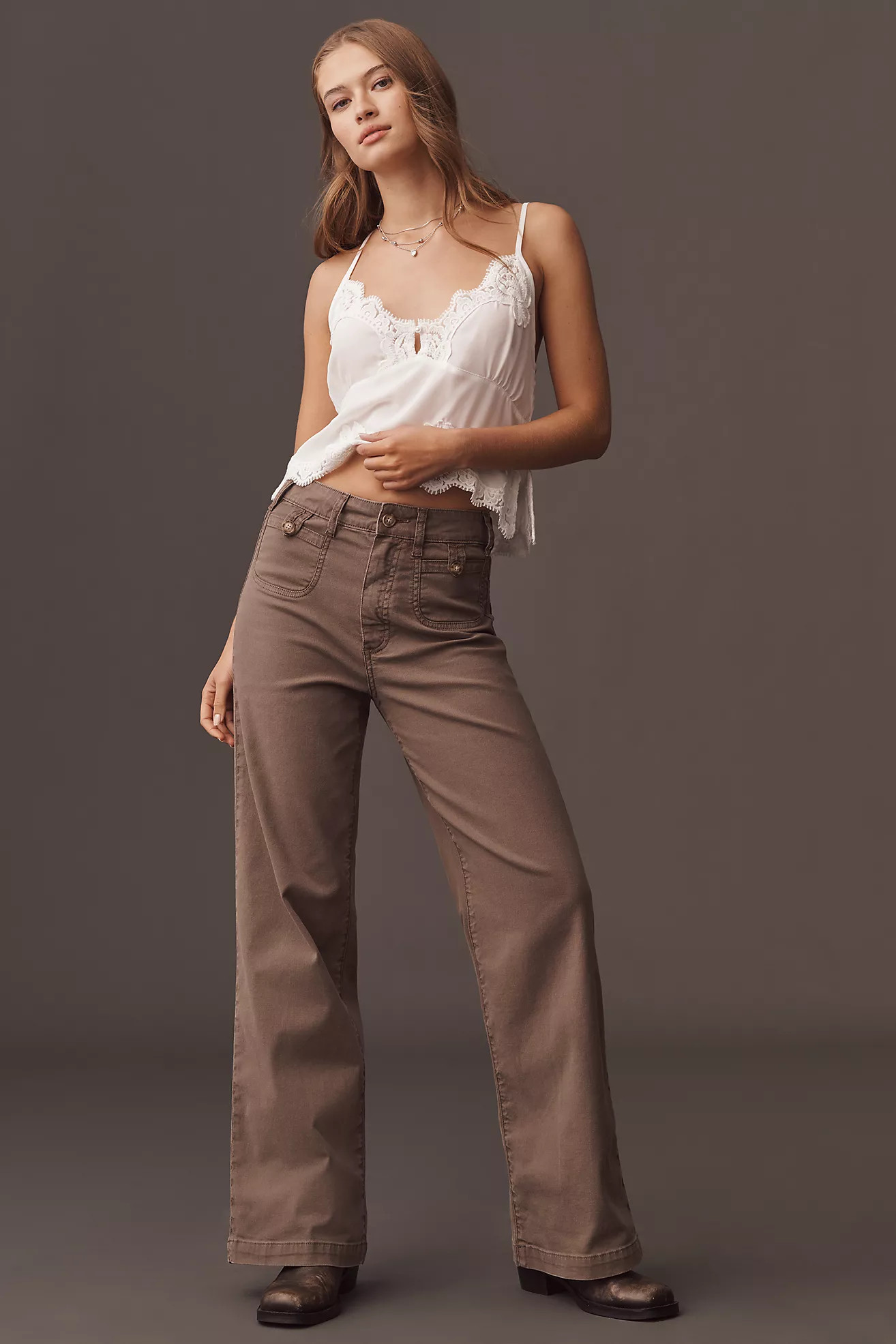 PAIGE Anessa High-Rise Wide-Leg Jeans | Anthropologie (US)
