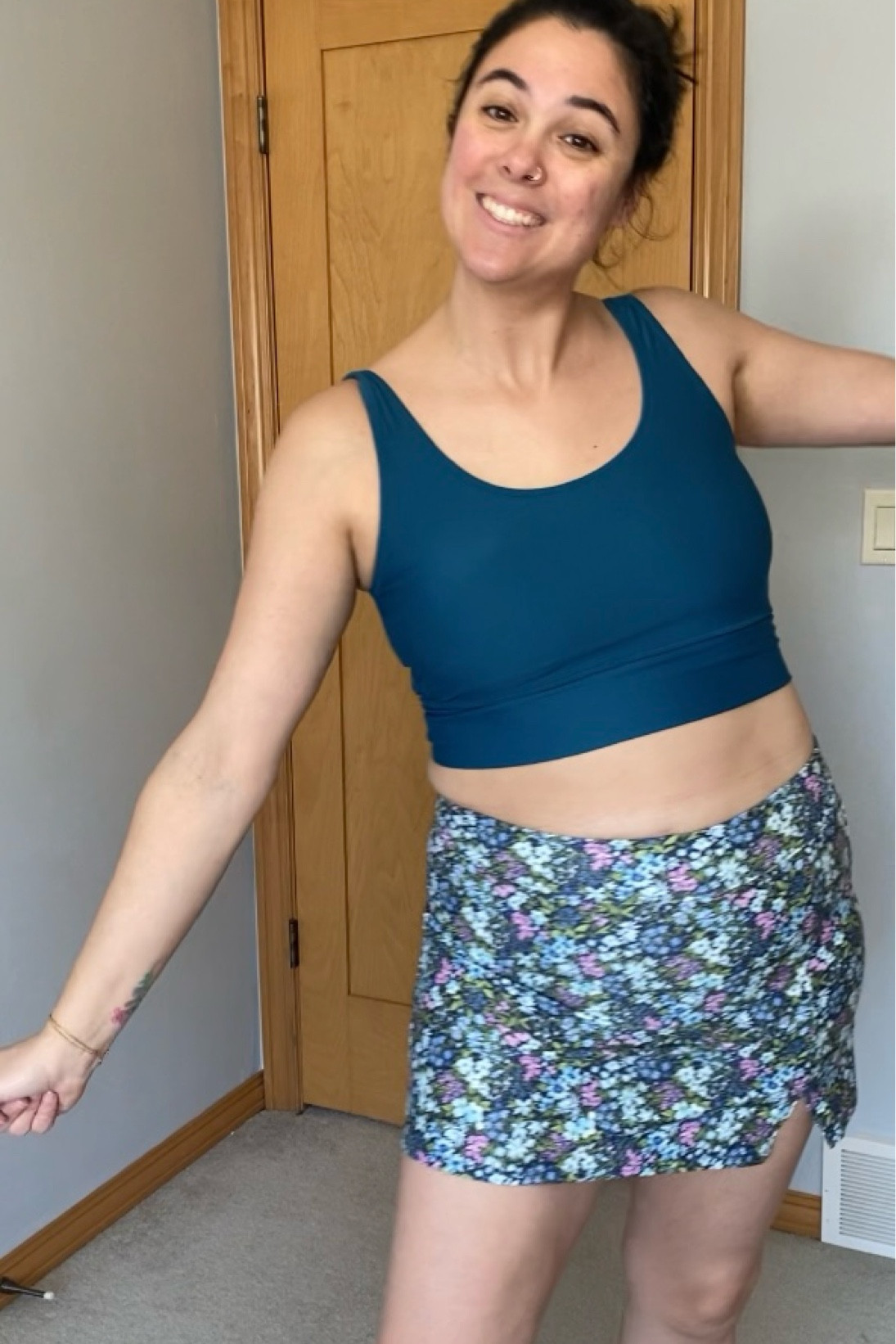 Women’s two piece swimsuit from Old Navy. 
Wearing a size Large in both 

#LTKFindsUnder50 #LTKSwim #LTKMidsize