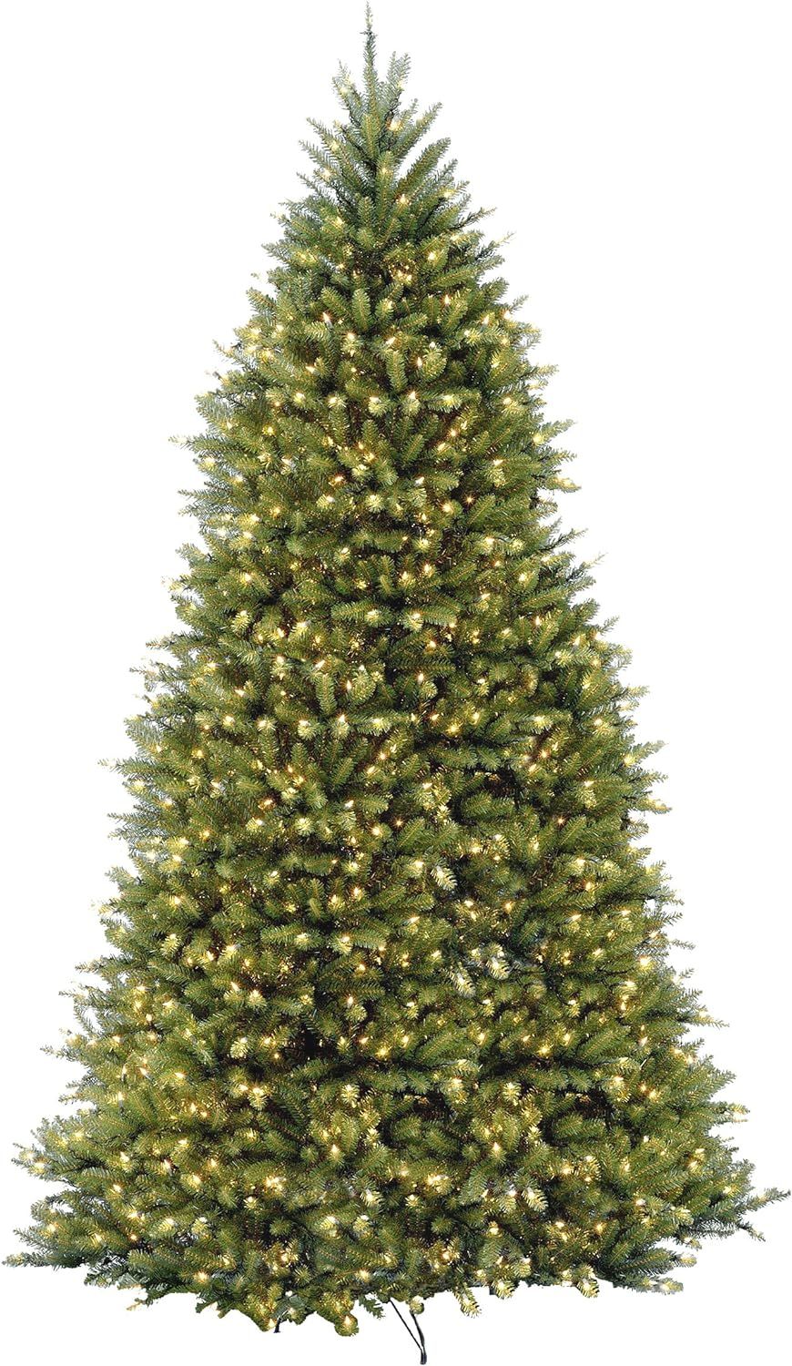 National Tree Company Pre-Lit Artificial Full Christmas Tree, Green, White Lights, Includes Stand... | Amazon (US)