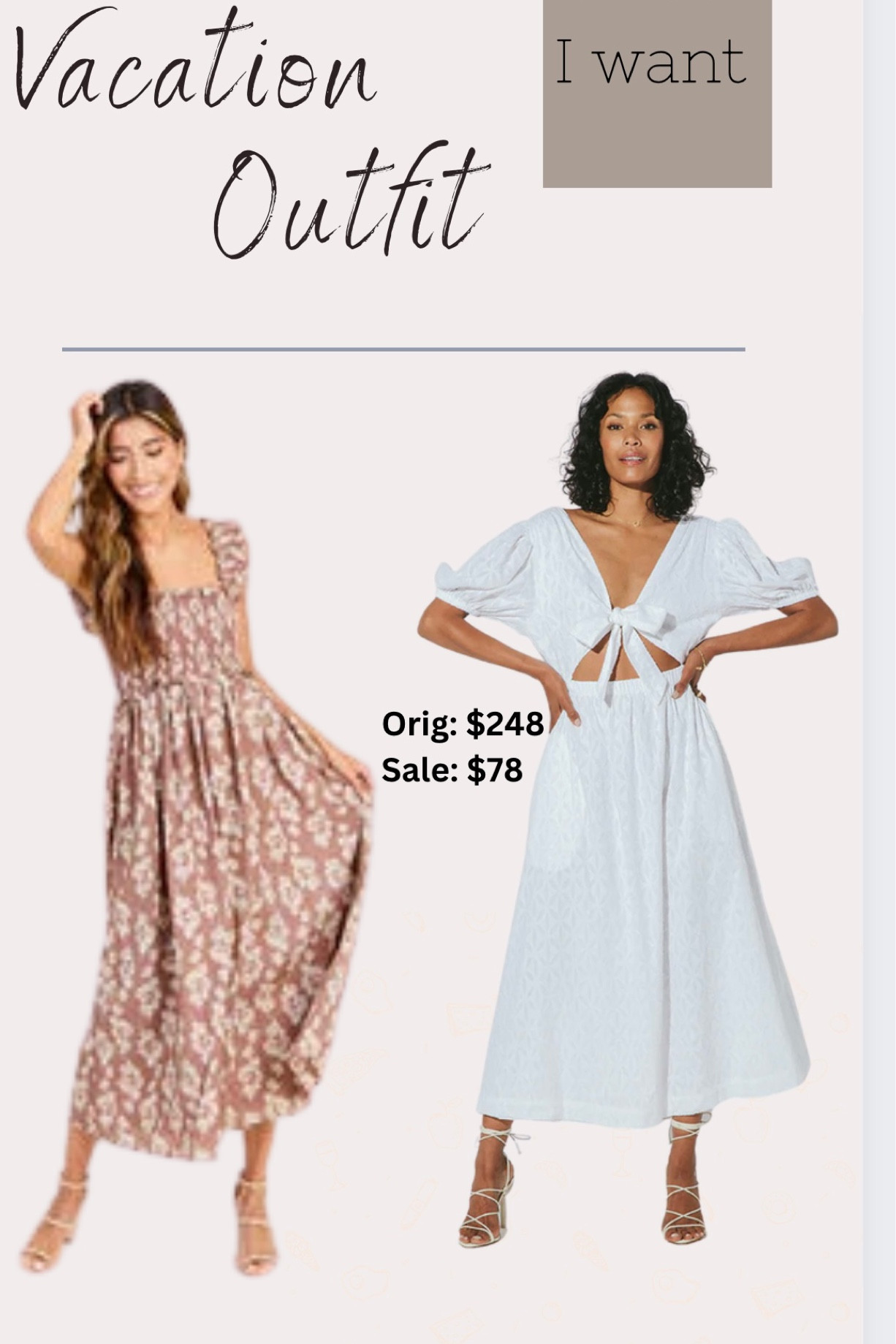 Vacation Outfits
Vacation dress, dress, vacation style, spring dress, white dress, family picture dress, beach dress

#LTKunder100 #LTKstyletip #LTKSale