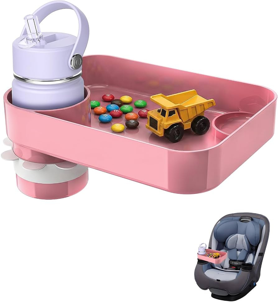 Car Seat Snack Tray for Kids Toddler Travel,Cup Holder Expander for Car,Toddler Travel & Road Tri... | Amazon (US)