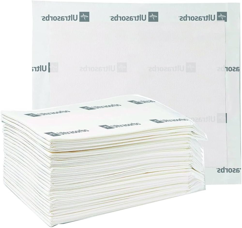 Medline Ultrasorbs Drypads, 30" x 36", 25 Count, Super Absorbent Disposable Bed Pads, Large Incon... | Amazon (US)