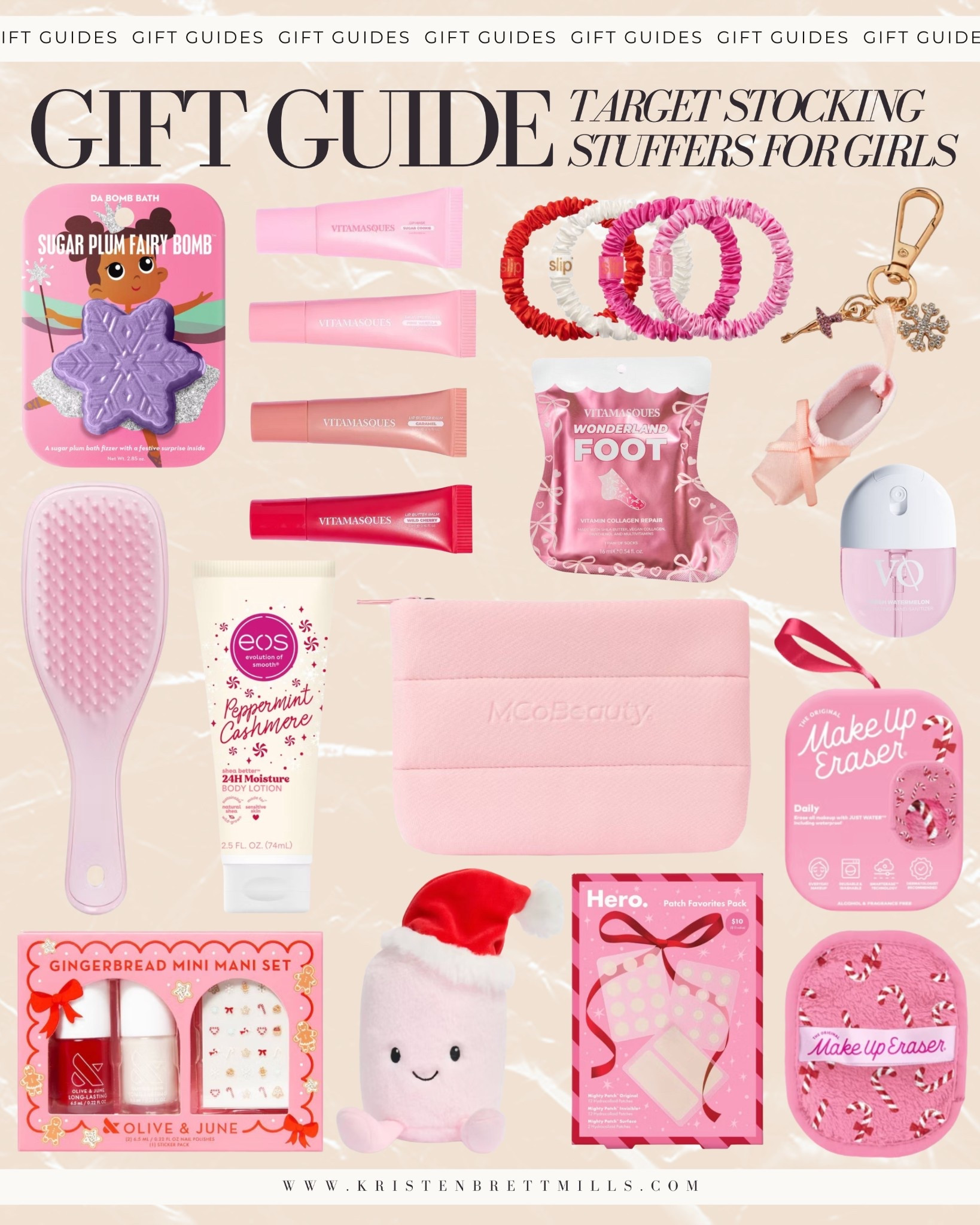 Target Stocking Stuffers for Girls

Hair bows and clips
Cute socks
Chapstick and lip gloss
Mini plush toys
Sticker packs
Pop-it fidget toys
Bracelet making kits
Mini nail polish
Small dolls or figurines

#LTKHoliday #LTKSaleAlert #LTKGiftGuide