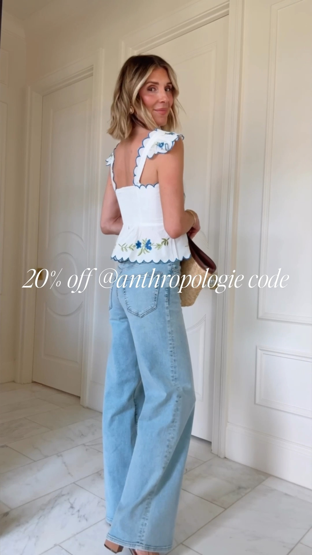 Use my code BECKY20 for 20% off all these looks. I'm wearing size small in my tops and xs in dresses which fit tts. Jeans fit tts wearing size 25.