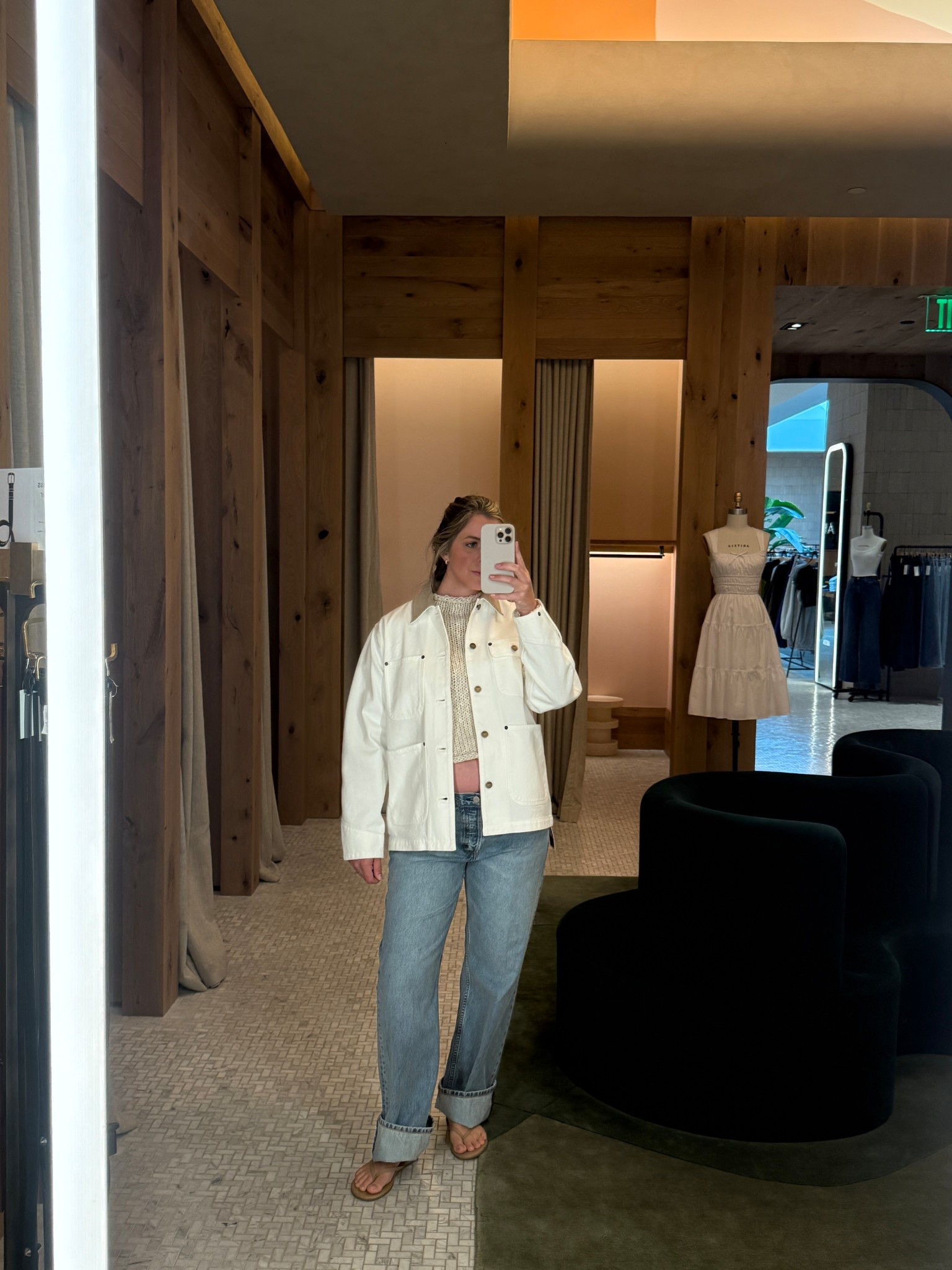 tried on some jeans to fit the growing bump today!! 

Jacket: white
Jeans: 7 year bleu
* I am usually a size 26. I am 24 weeks here and in a size 29, they fit perfect. Ended up ordering a size 31 for room to grow… we will see how those work! *

#LTKBump #LTKStyleTip #LTKSeasonal