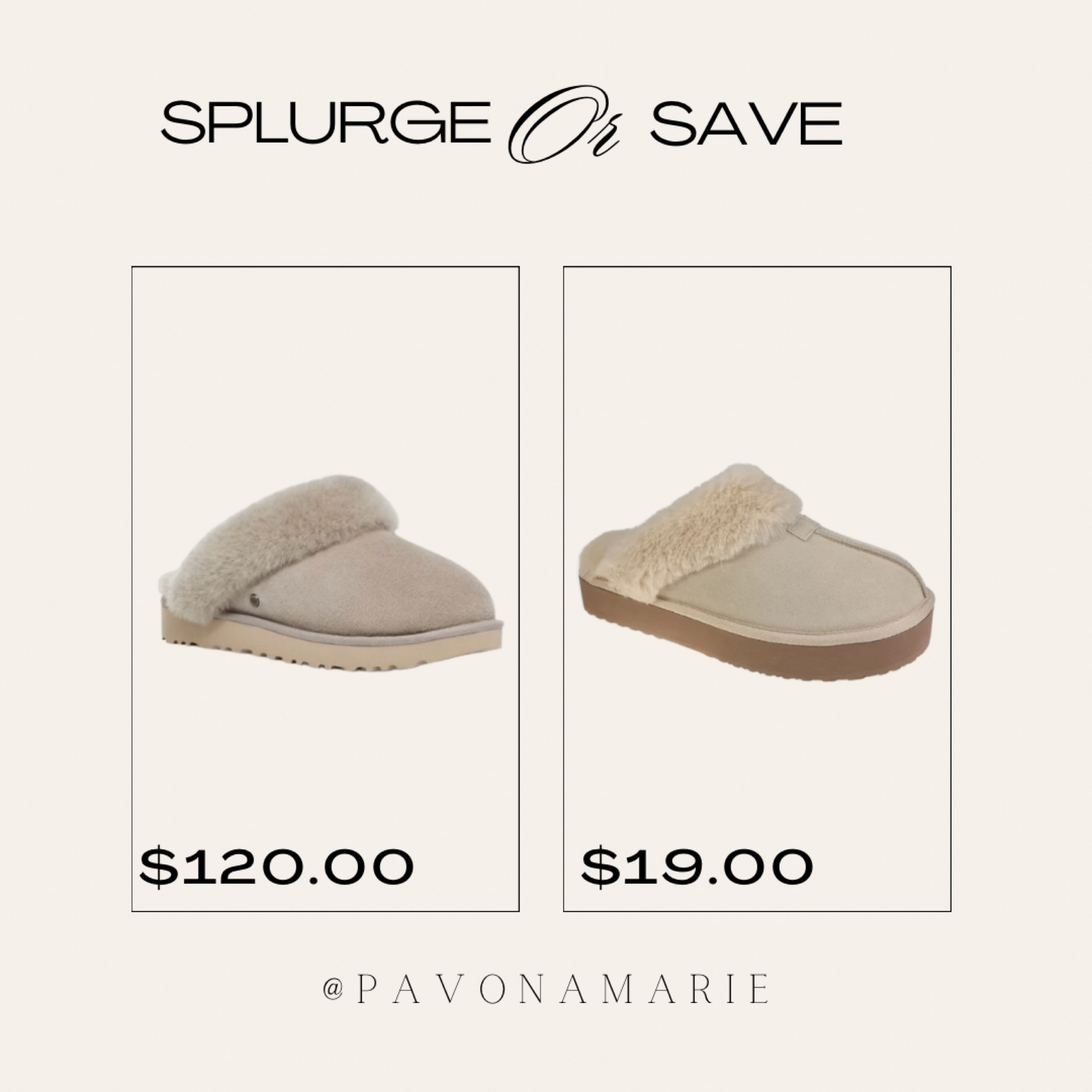 Ugh slippers vs. Walmart slippers. 

Fluffy slippers. Walmart slippers. Affordable slippers. Ugg slippers. Gift ideas  

#LTKshoecrush #LTKunder100 #LTKGiftGuide