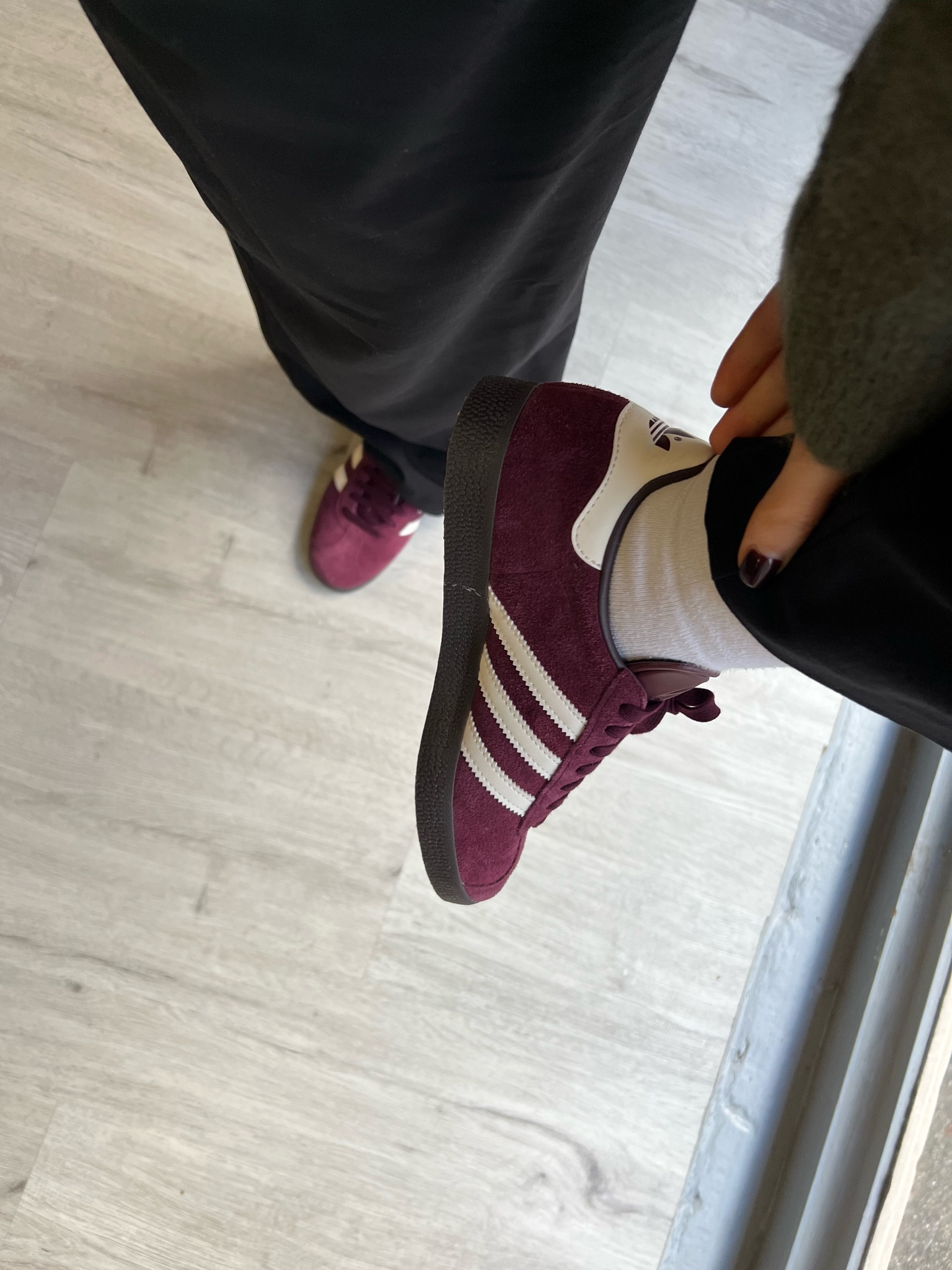 adidas gazelle silver green womens Women's Adidas Gazelle Bold W "Cream White Maroon"  The Closet Inc