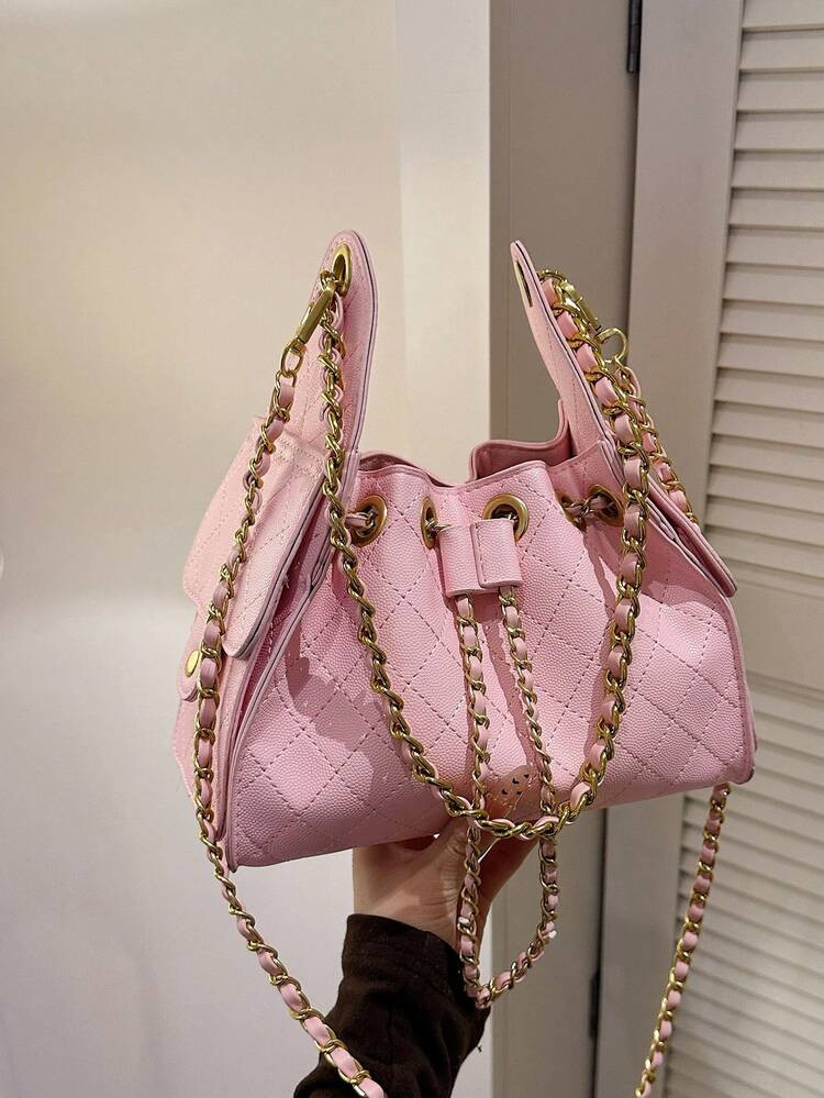 Pink square bag | SHEIN