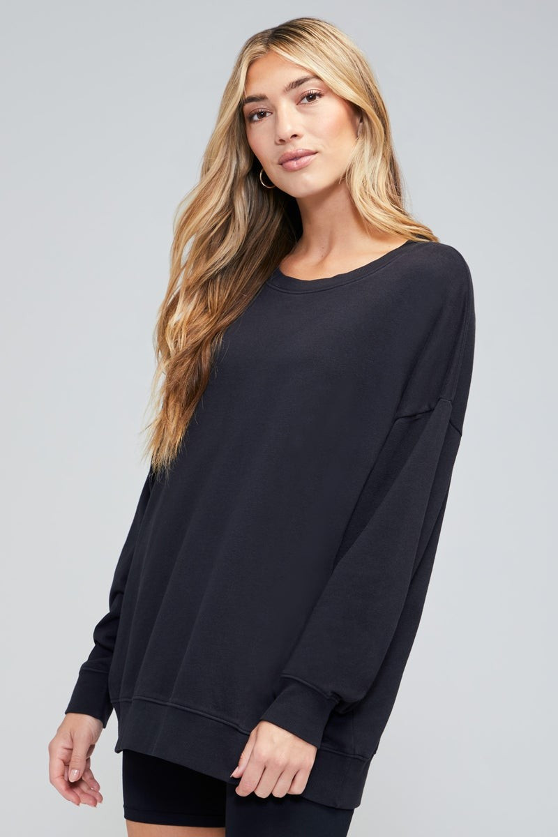 Roadtrip Sweatshirt | Jet Black-Poly Dye | Wildfox