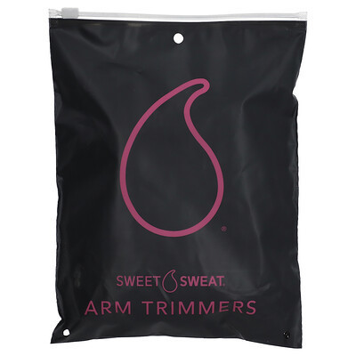 Sports Research, Sweet Sweat®, Arm Trimmers, Medium, Black & Pink, 1 Pair | iHerb