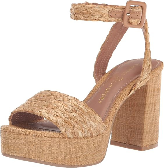 Amazon.com | Chinese Laundry Women's Truett Heeled Sandal, Tan, 9.5 | Heeled Sandals | Amazon (US)