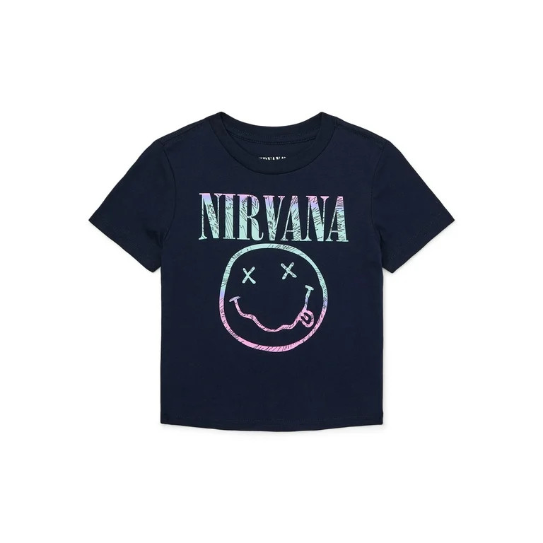 Nirvana Music Tour Toddler Short Sleeve Tee, Sizes 12M-5T | Walmart (US)