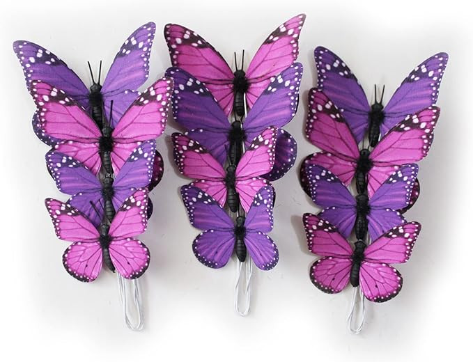 ConetoRosa Butterfly Wall Decor 12PCS 2Sizes, 3D Butterfly Decor Fake Butterfly Wall Butterfly De... | Amazon (US)