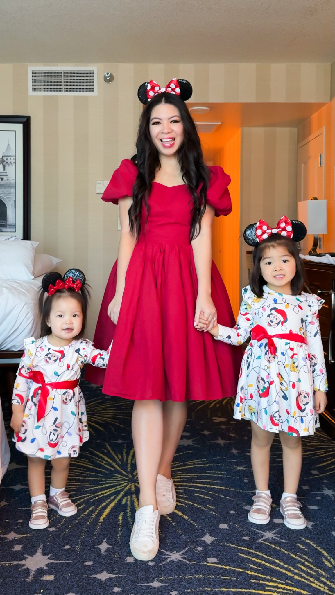 MOMMY + ME HOLIDAY OUTFITS FOR DISNEYLAND! 

 Matching Disney dresses and ears for toddler girls and family! 

#LTKFamily #LTKTravel #LTKHoliday