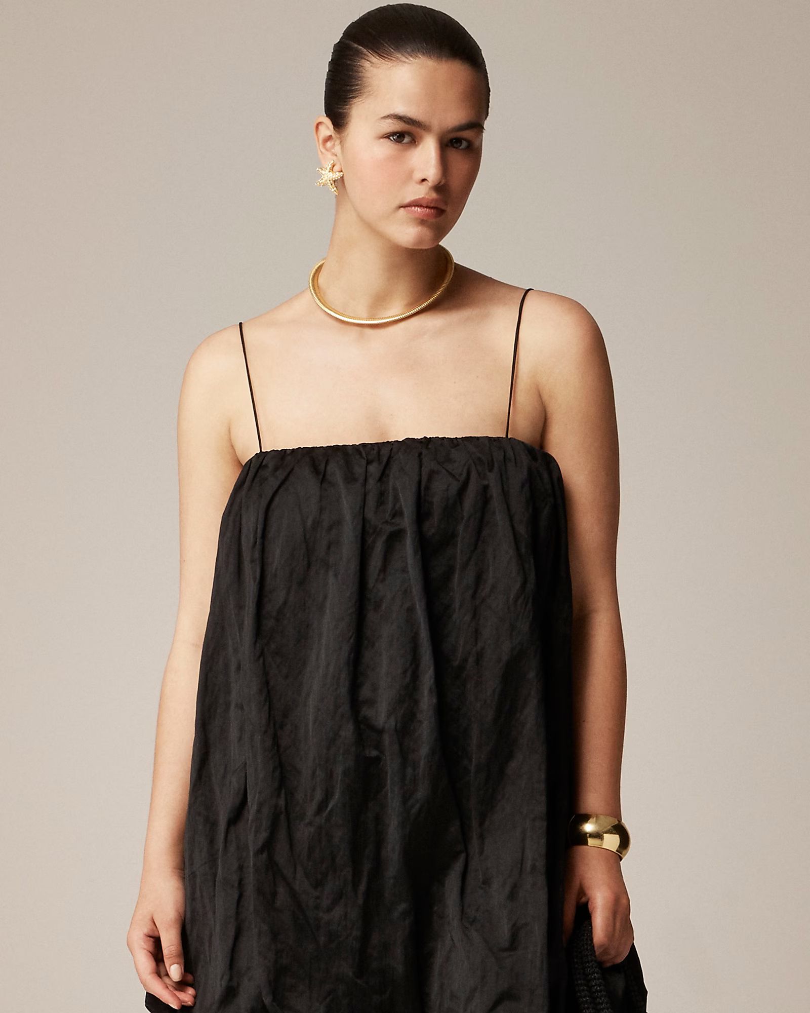 Collection mini bubble dress in satin | J. Crew US