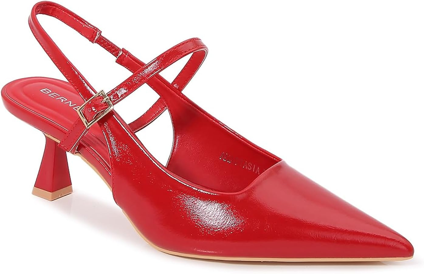 Anastasia - Women’s Spool Heel Pointed Toe Slingback & Clasp | Amazon (US)