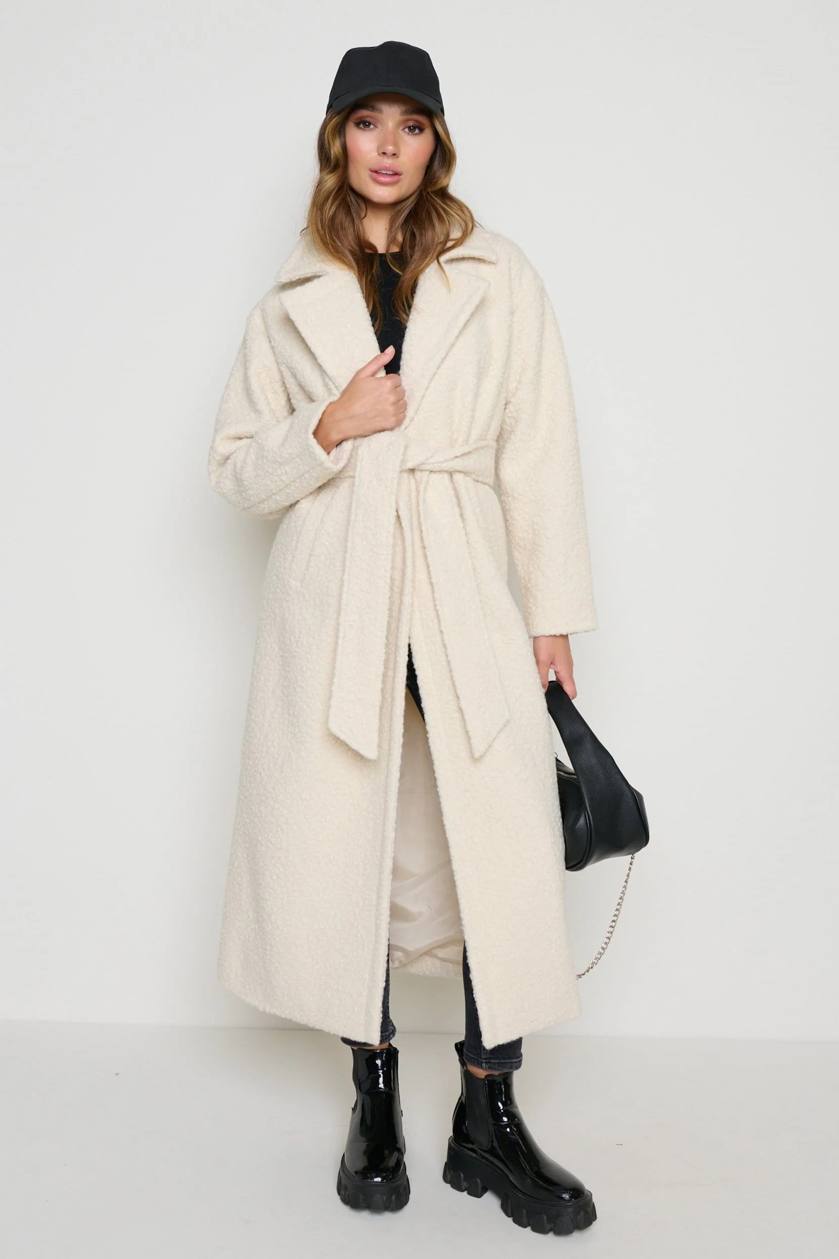 Grayson Boucle Coat | Pretty Lavish (UK)