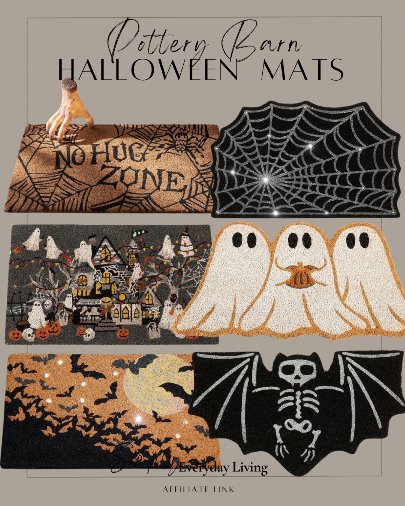 Pottery barn Halloween mats 

#LTKSeasonal