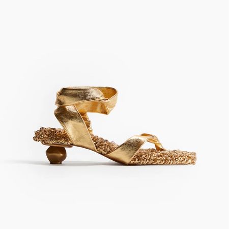 Gold leather heeled sandals 

#LTKSeasonal #LTKstyletip #LTKshoecrush