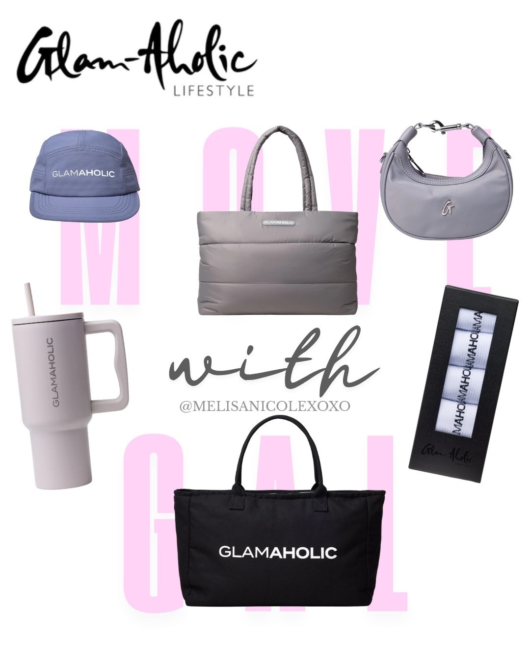 Calling all Glam-Aholics to the front. New products alert featuring Glam-Aholic Lifestyle’s latest drop, Move with GAL 

#MovewithGAL
#GlamAholicLifestyle #GlamaholicFinds #LTKFashion #LTKStyle

#LTKActive #LTKStyleTip #LTKItBag