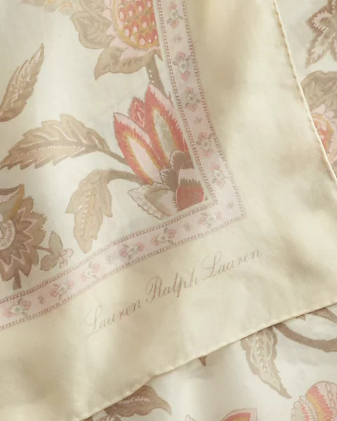 Floral Silk Twill Square Scarf | Ralph Lauren (UK)