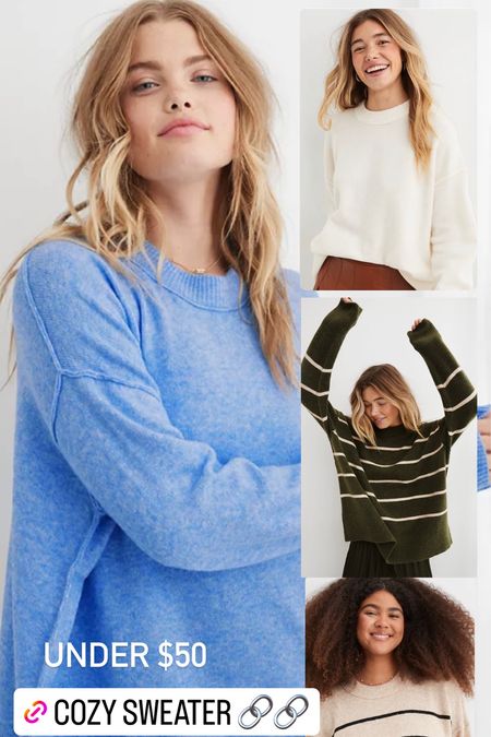 Cozy sweater 30% off
Fits oversized 
#sweater 

#LTKHoliday #LTKSeasonal #LTKsalealert