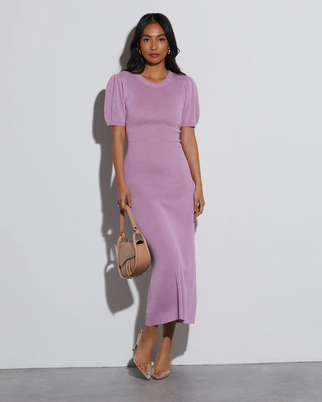 Jessica Knit Short Sleeve Midi Dress | VICI