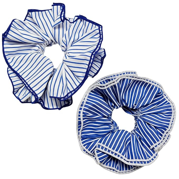 UmiiArt 2pcs Vintage Floral Lace Square Scrunchies for Women Girls, French-Inspired Oversized Hai... | Amazon (US)