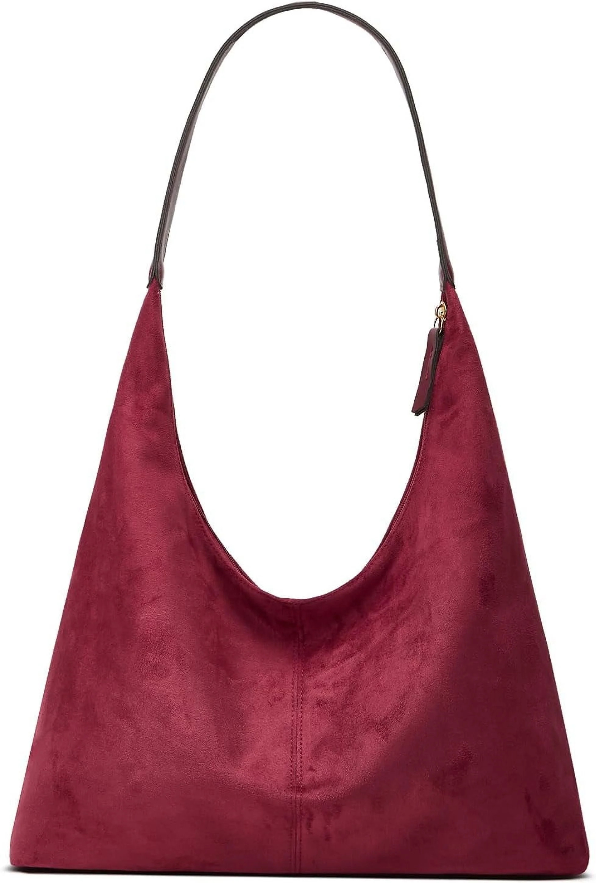 SHIHOISMN Trendy Suede Crescent Shoulder Bag Women Tote Bag Satchels Crossbody Purse Top-handle T... | Walmart (US)