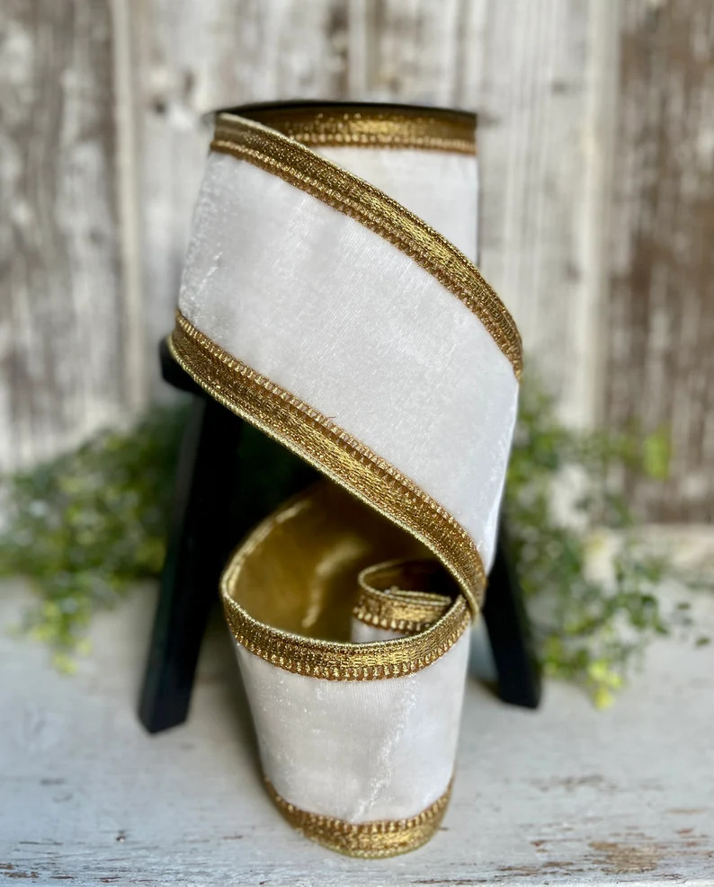 Ribbon, Ribbon for wreaths, Designer ribbon, 4" ribbon, luxury ribbon, Farrisilk, wreath ribbon, ... | Etsy (US)