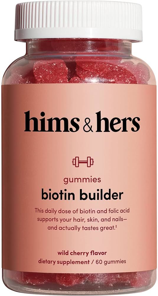 HIMS & HERS biotin Builder Gummy with Vitamins B12, B6 and D, Gluten Free, no Artificial sweetene... | Amazon (US)