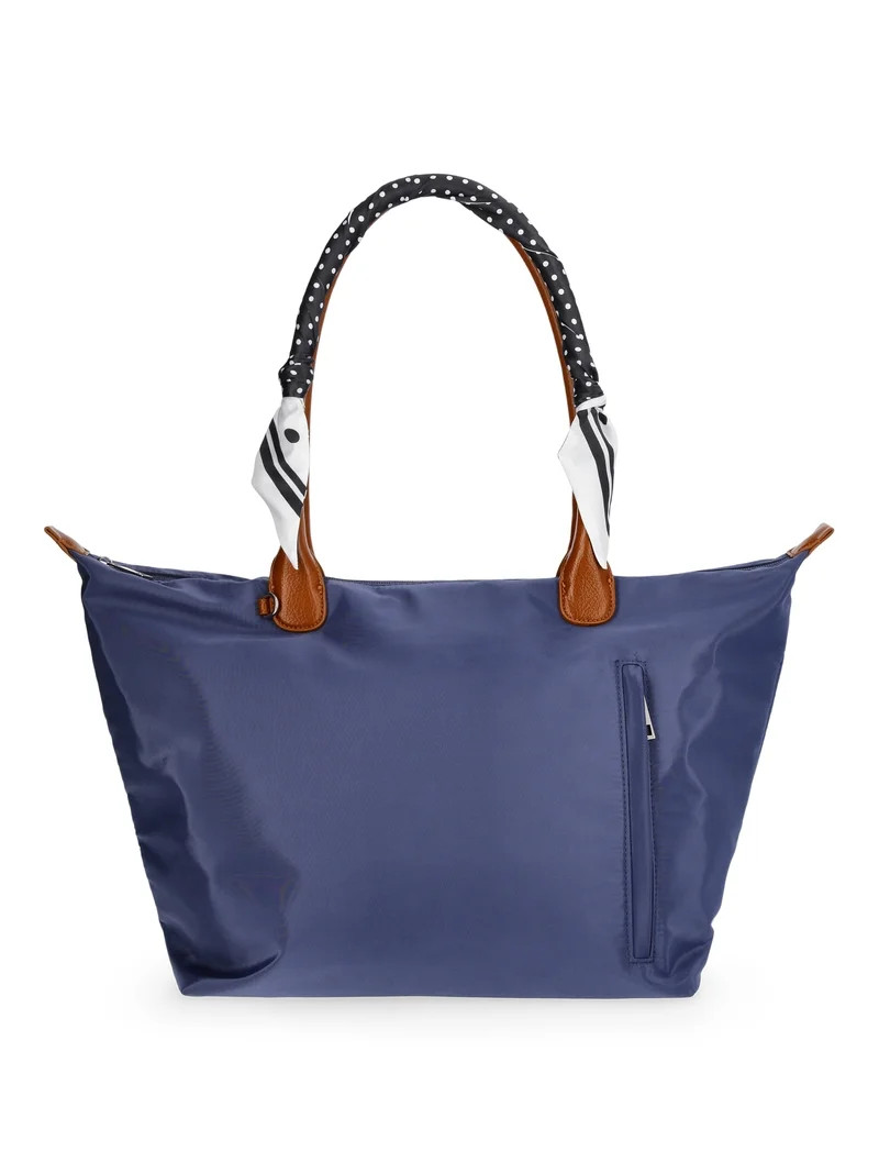 No Boundaries Women's Skinny Scarf Wrap, Black and White Polka Dot, Fashion Accessory for All Age... | Walmart (US)