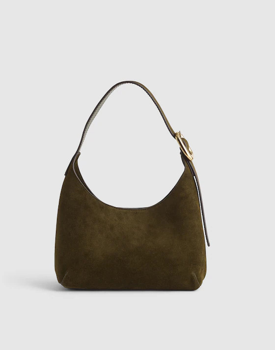 The Sculptural-Buckle Shoulder Bag | Madewell