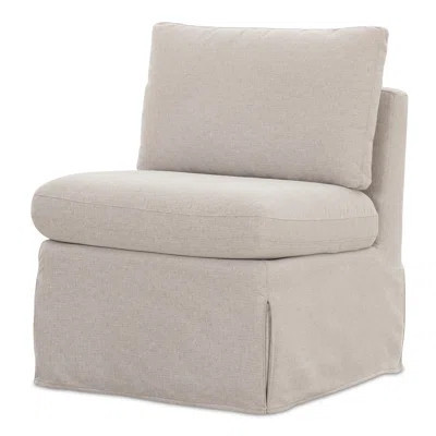 Hennecy Fable Slipcover Dining Slipper Chair Beige | Wayfair North America