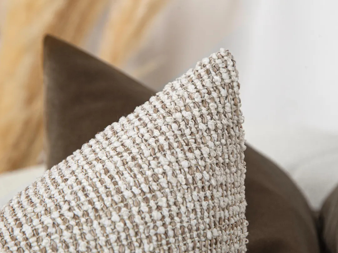 Beige Boho Pillow Cover | Neutral Textured Euro Sham and Cushion - Etsy | Etsy (US)