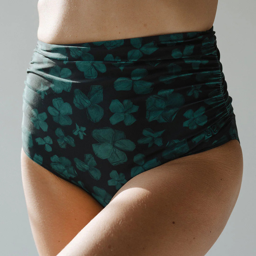 Sea Petal Ruched High-Waisted Bottoms | Albion Fit