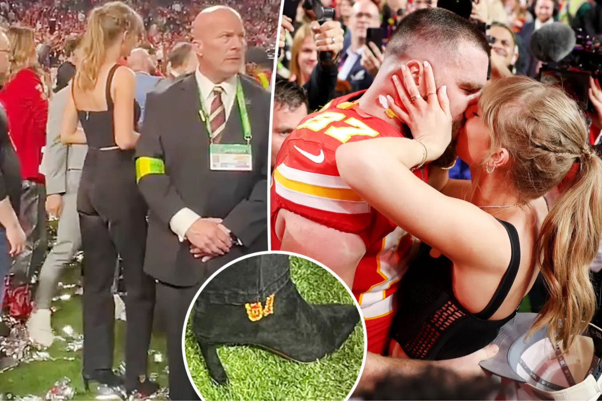 Taylor Swift attended the Super Bowl at Allegiant Stadium in Las Vegas #taylorswift #boots 

#LTKshoecrush