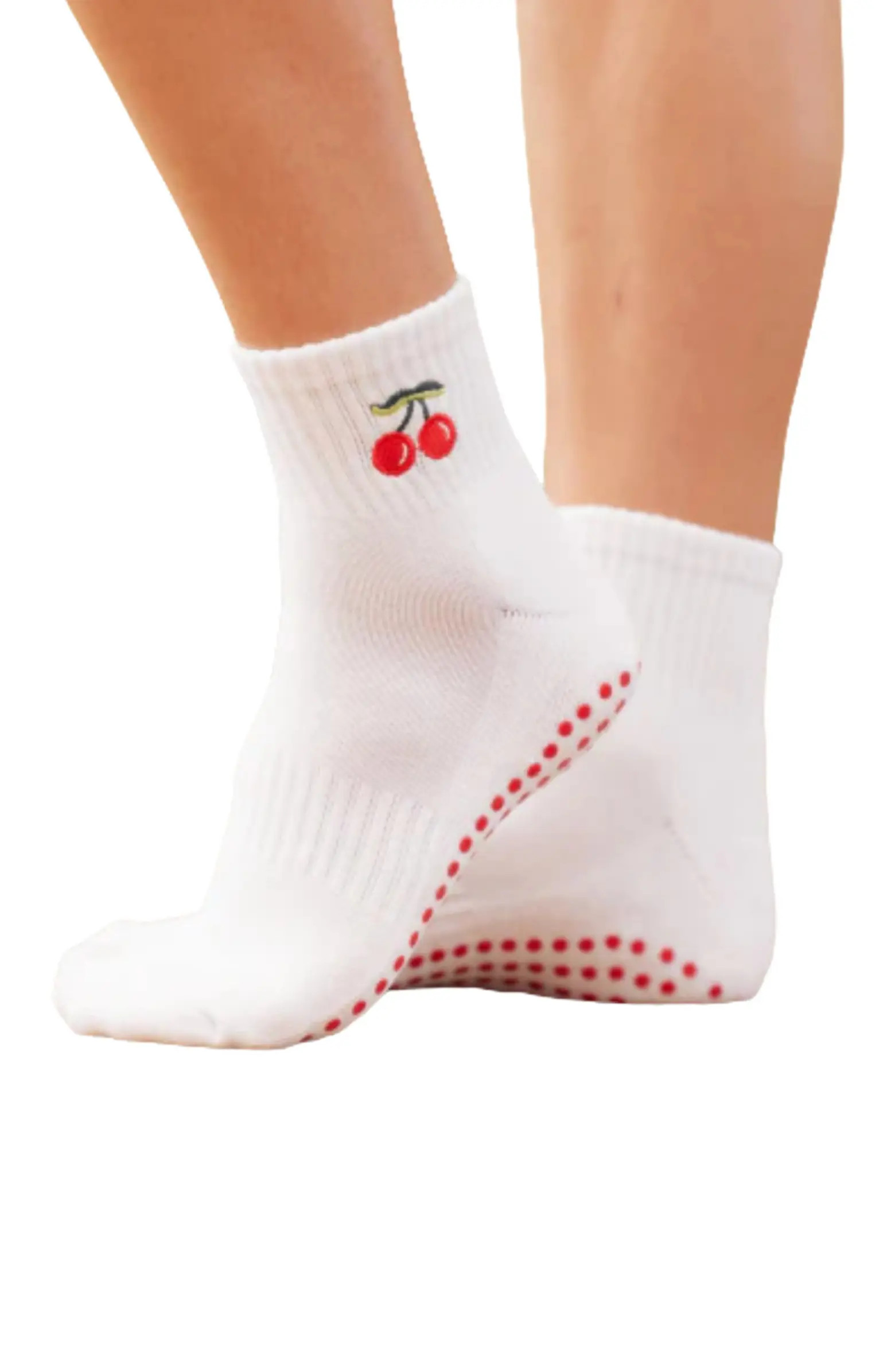 Cherry Ankle Grip Socks | Nordstrom