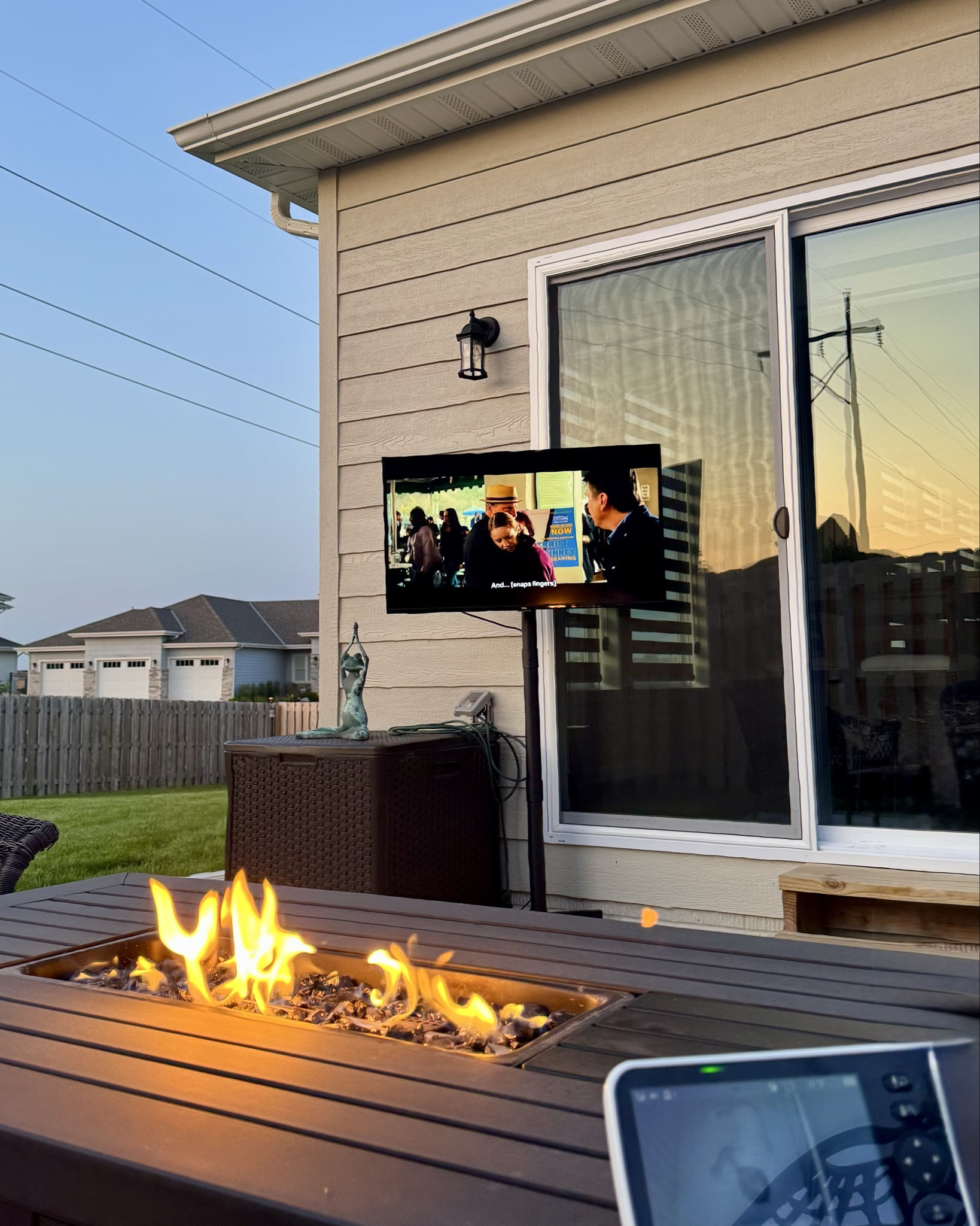 Loving our rolling TV stand for cozy summer/fall patio nights. The baby monitor is a must-have for evenings out here too.

#LTKBaby #LTKHome #LTKFindsUnder50