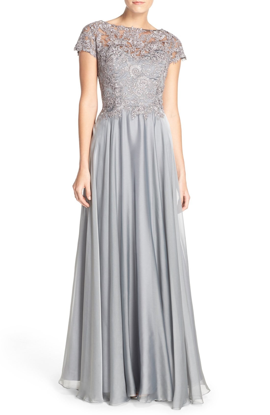 silver grey dresses mother bride