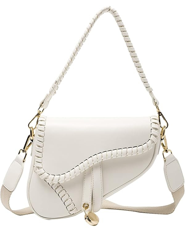 JBB Women Saddle Shoulder Bag Clutch Purse Small Crossbody Bag Satchel Bags Handbag PU Leather | Amazon (US)